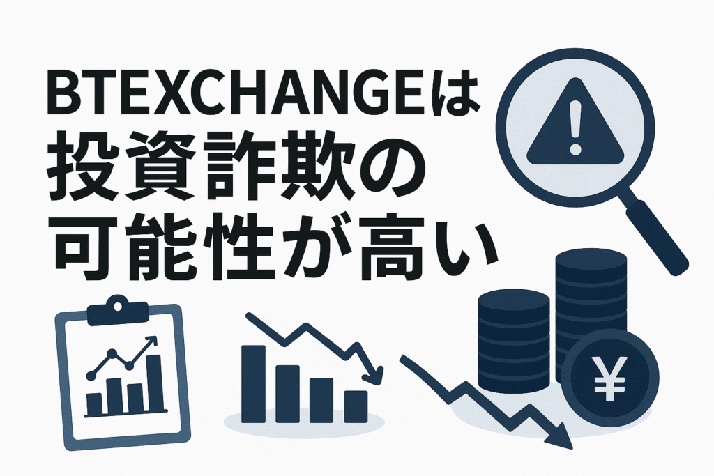 BTEXCHANGEは投資詐欺の可能性が高い