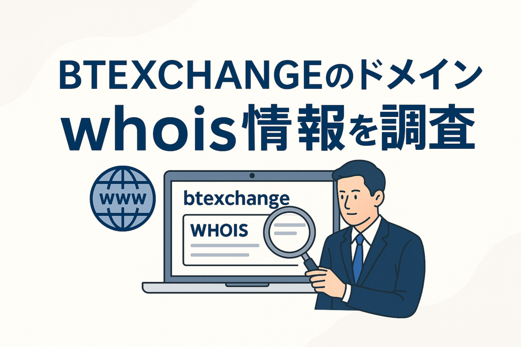 BTEXCHANGEのドメインwhois情報を調査