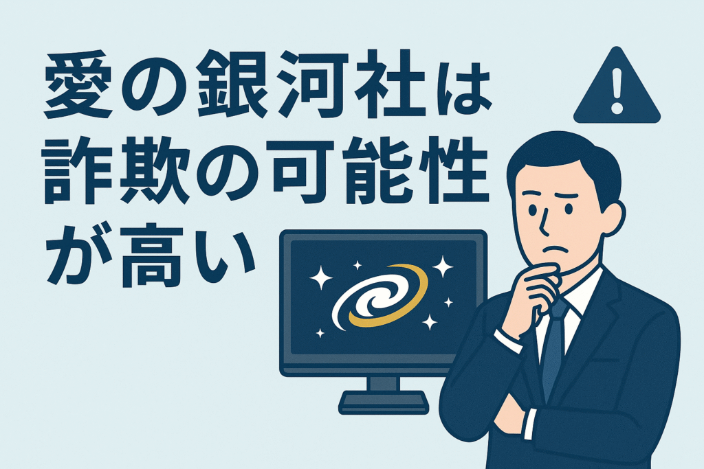 愛の銀河社は詐欺の可能性が高い