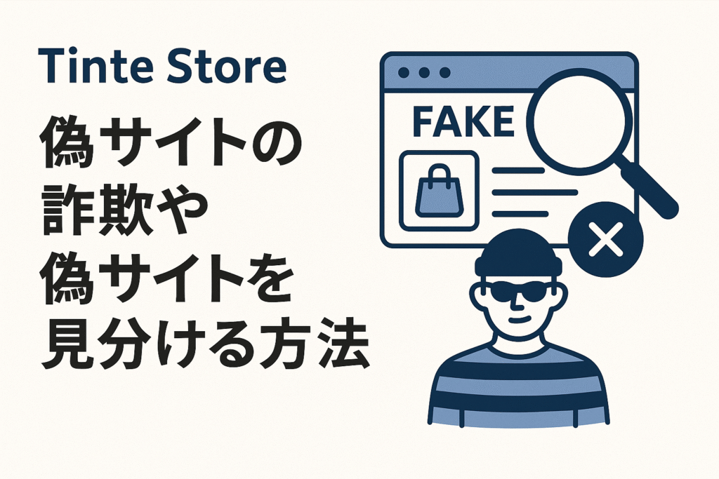 Tinte Store偽サイトの詐欺や偽サイトを見分ける方法