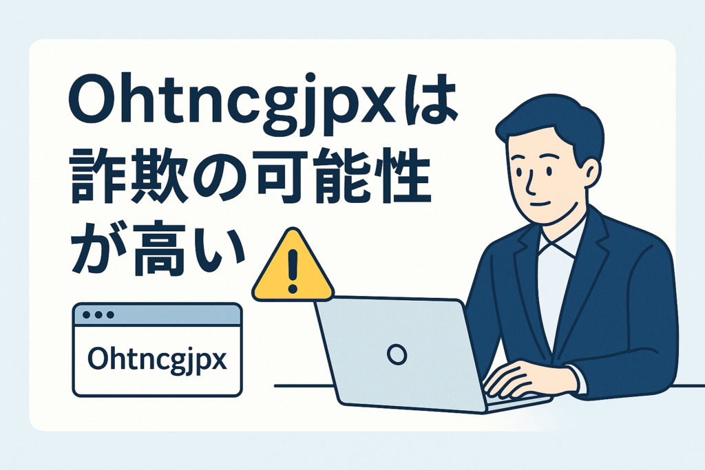 Ohtncgjpxは詐欺の可能性が高い