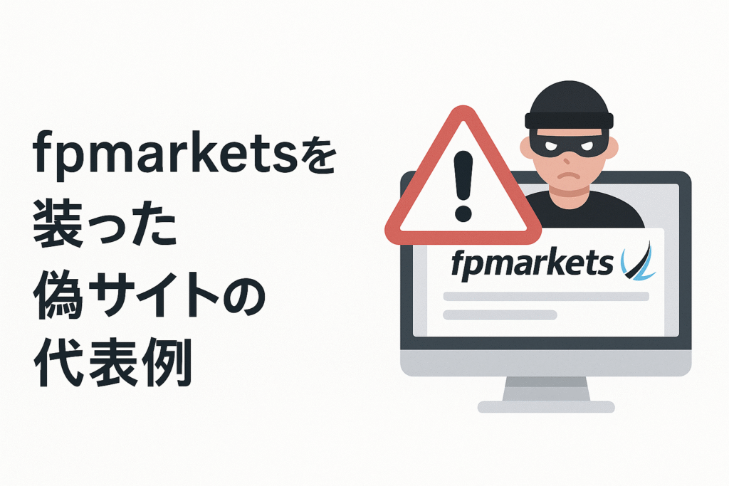fpmarketsを装った偽サイトの代表例