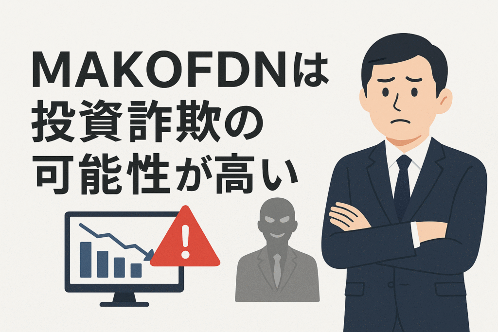 MAKOFDNは投資詐欺の可能性が高い