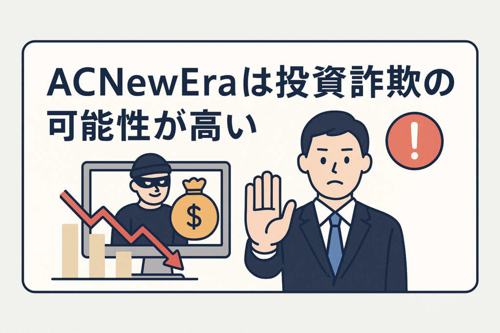 ACNewEraは投資詐欺の可能性が高い