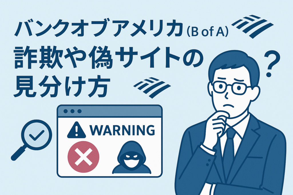 バンクオブアメリカ（B of A）の詐欺や偽サイトの見分け方