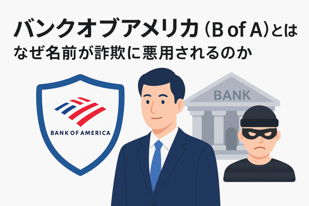 バンクオブアメリカ（B of A）とは？なぜ名前が詐欺に悪用されるのか