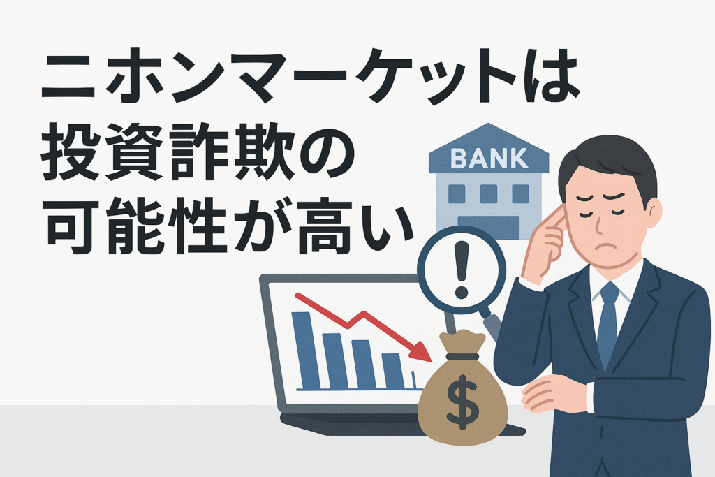ニホンマーケットは投資詐欺の可能性が高い
