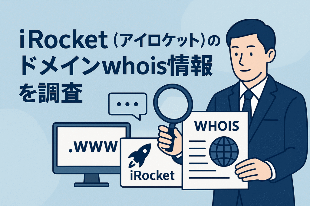 iRocket（アイロケット）のドメインwhois情報を調査