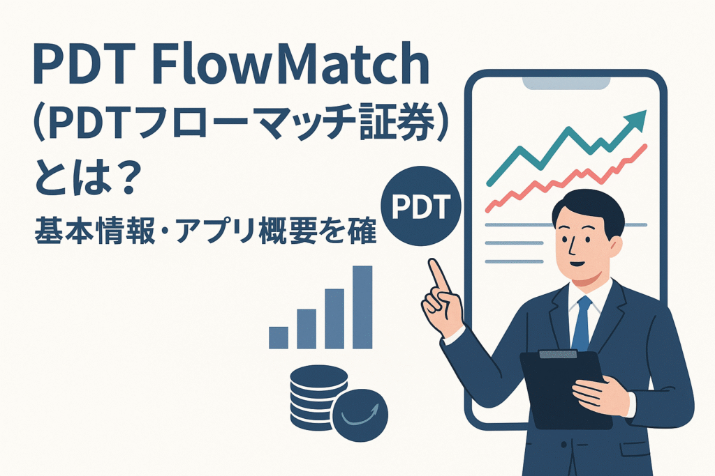 PDT FlowMatch(PDTフローマッチ証券)とは?基本情報・アプリ概要を確認