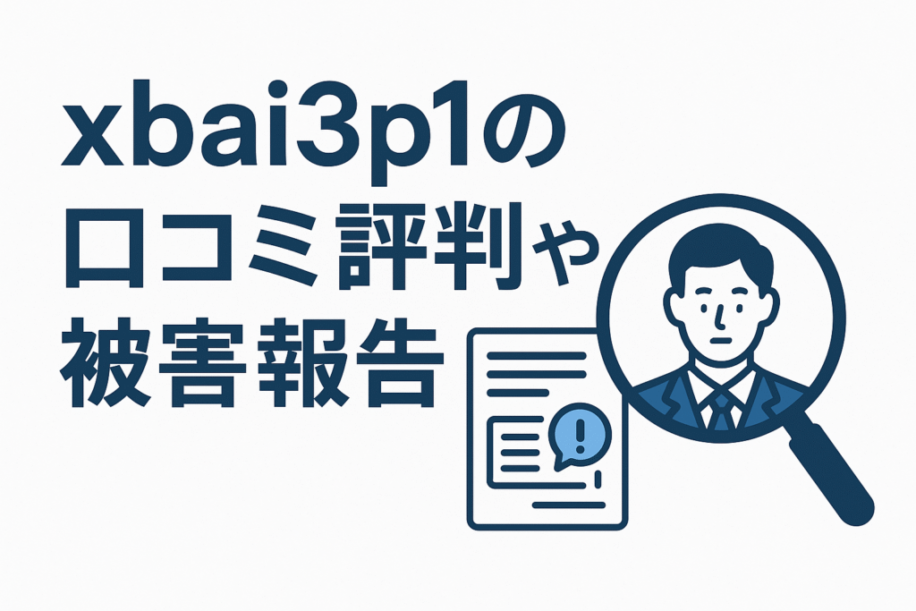xbai3p1の口コミ評判や被害報告