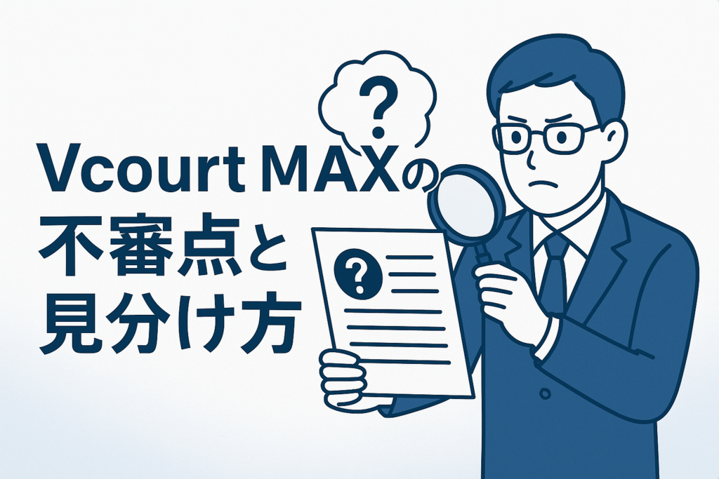 Vcourt MAXの不審点と見分け方
