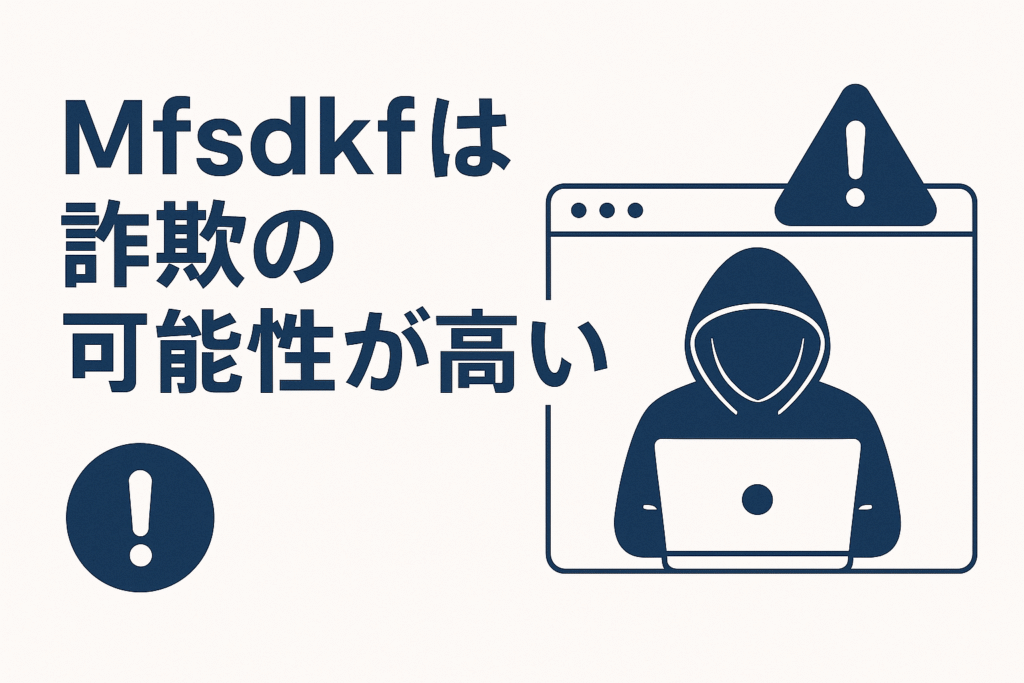 Mfsdkfは詐欺の可能性が高い
