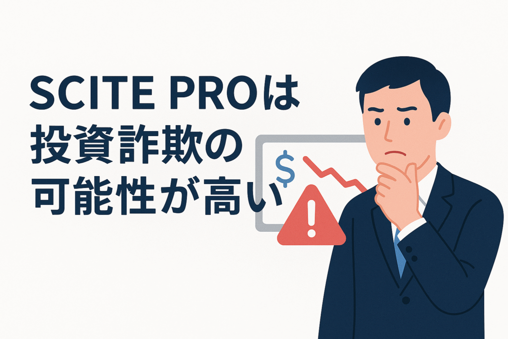 SCITE PROは投資詐欺の可能性が高い