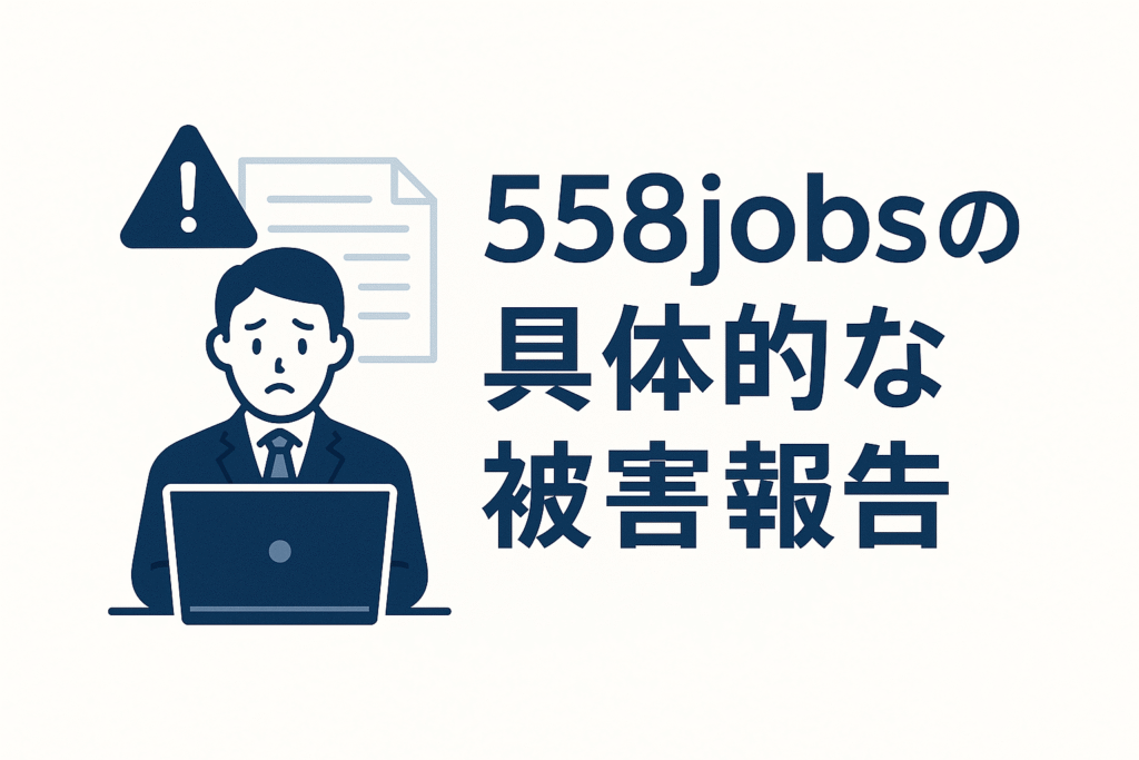 558jobsの具体的な被害報告