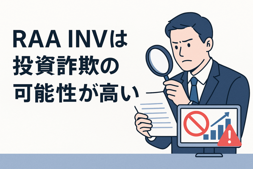 RAA INVは投資詐欺の可能性が高い