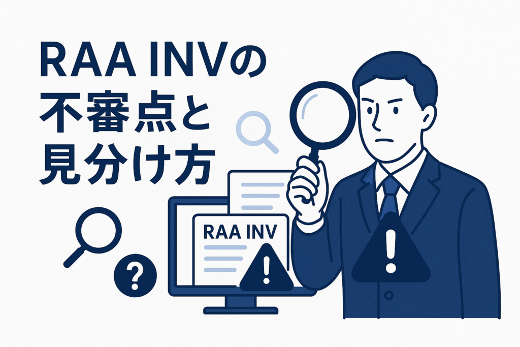 RAA INVの不審点と見分け方