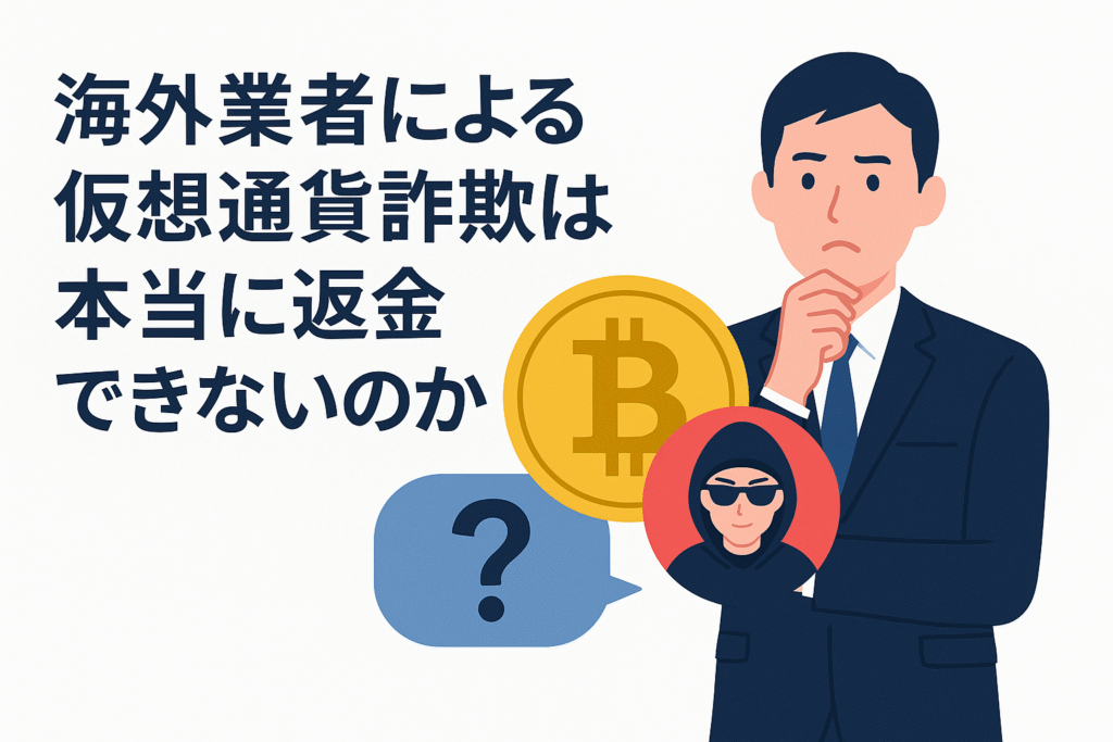 海外業者による仮想通貨詐欺は本当に返金できないのか？