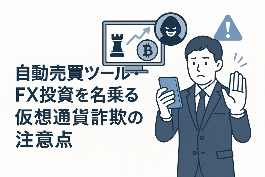 自動売買ツール・FX投資を名乗る仮想通貨詐欺の注意点