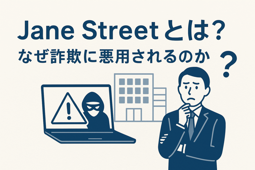 Jane Streetとは？なぜ詐欺に悪用されるのか