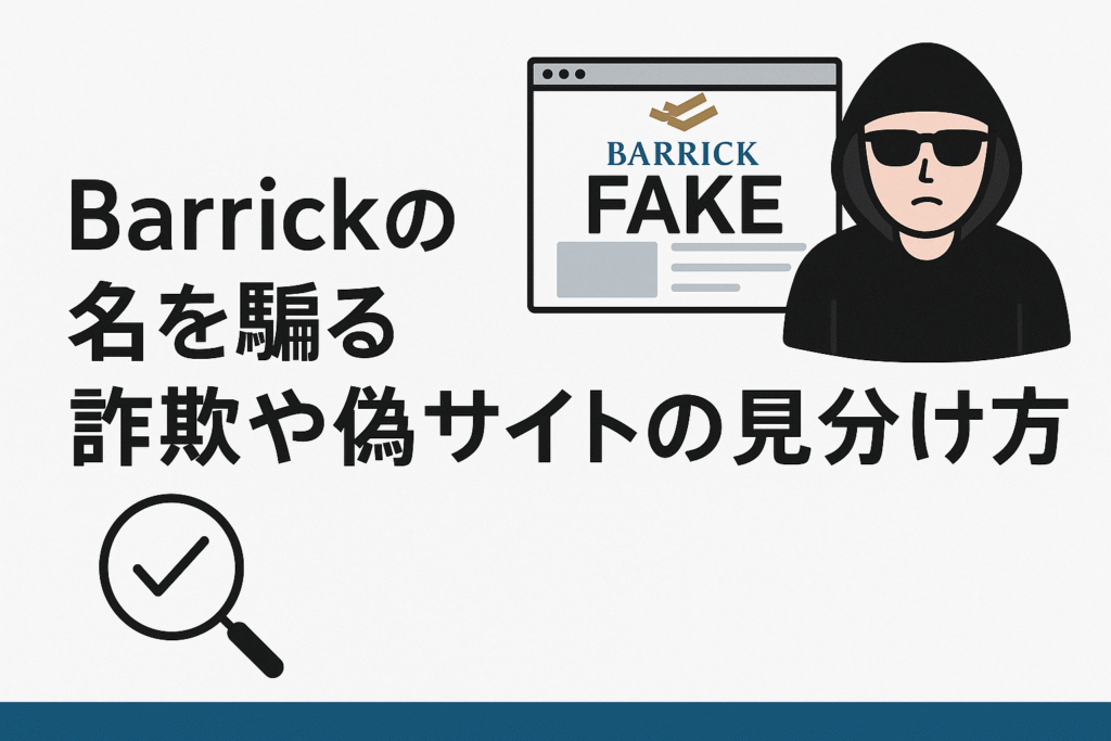 Barrickの名を騙る詐欺や偽サイトの見分け方