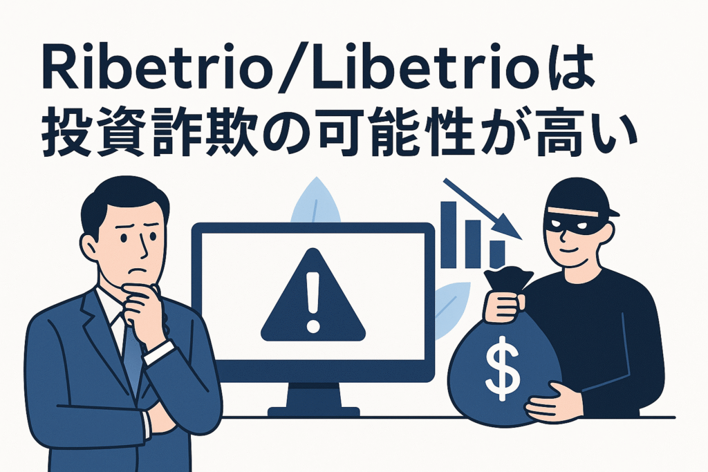 Ribetrio/Libetrioは投資詐欺の可能性が高い