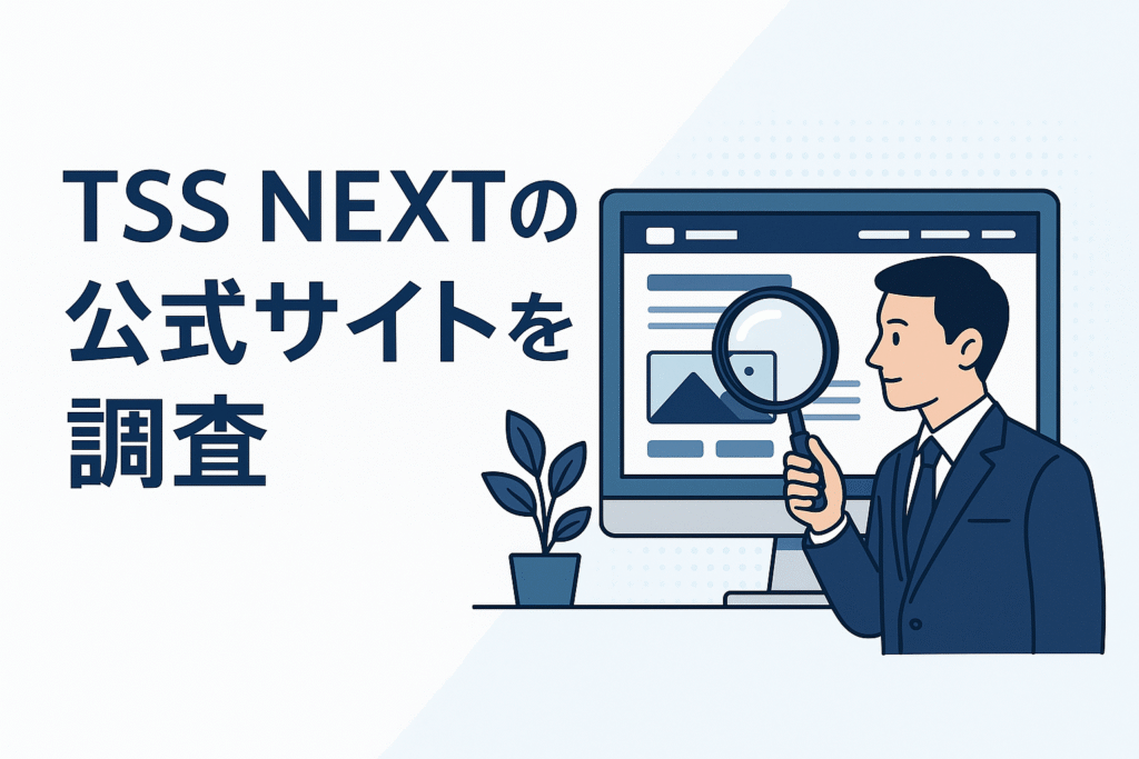 TSS NEXTの公式サイトを調査