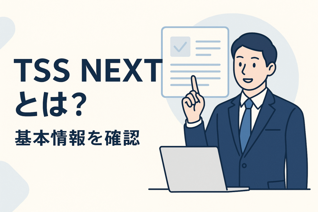 TSS NEXTとは？基本情報を確認