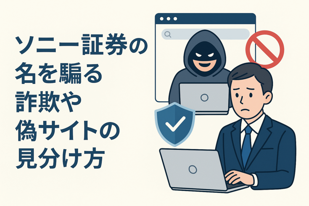 ソニー証券の名を騙る詐欺や偽サイトの見分け方