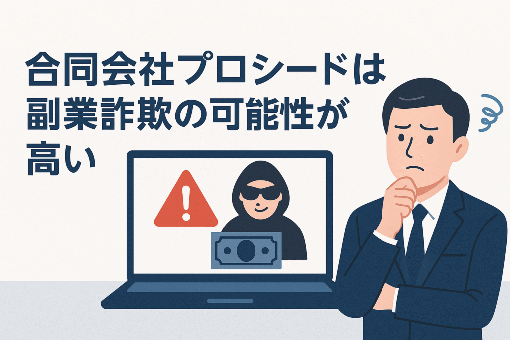 合同会社プロシードは副業詐欺の可能性が高い