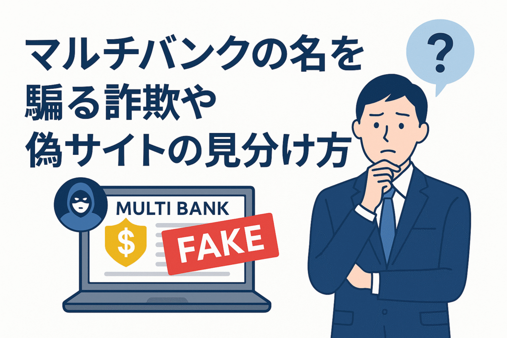 マルチバンクの名を騙る詐欺や偽サイトの見分け方