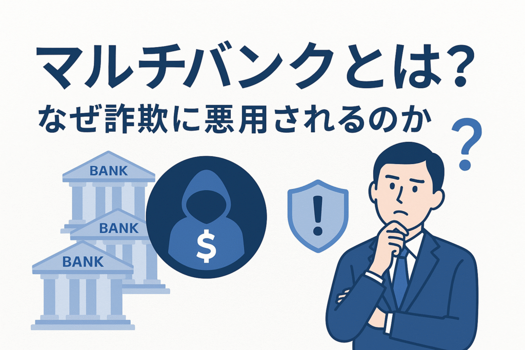 マルチバンクとは？なぜ詐欺に悪用されるのか