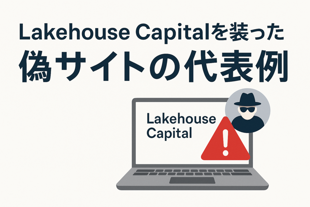 Lakehouse Capitalを装った偽サイトの代表例