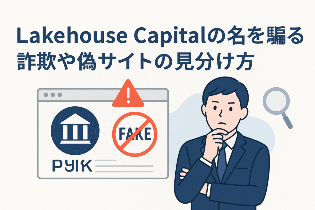 Lakehouse Capitalの名を騙る詐欺や偽サイトの見分け方