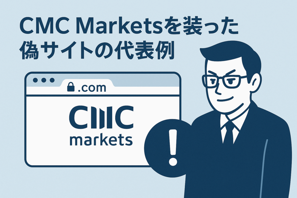 CMC Marketsを装った偽サイトの代表例