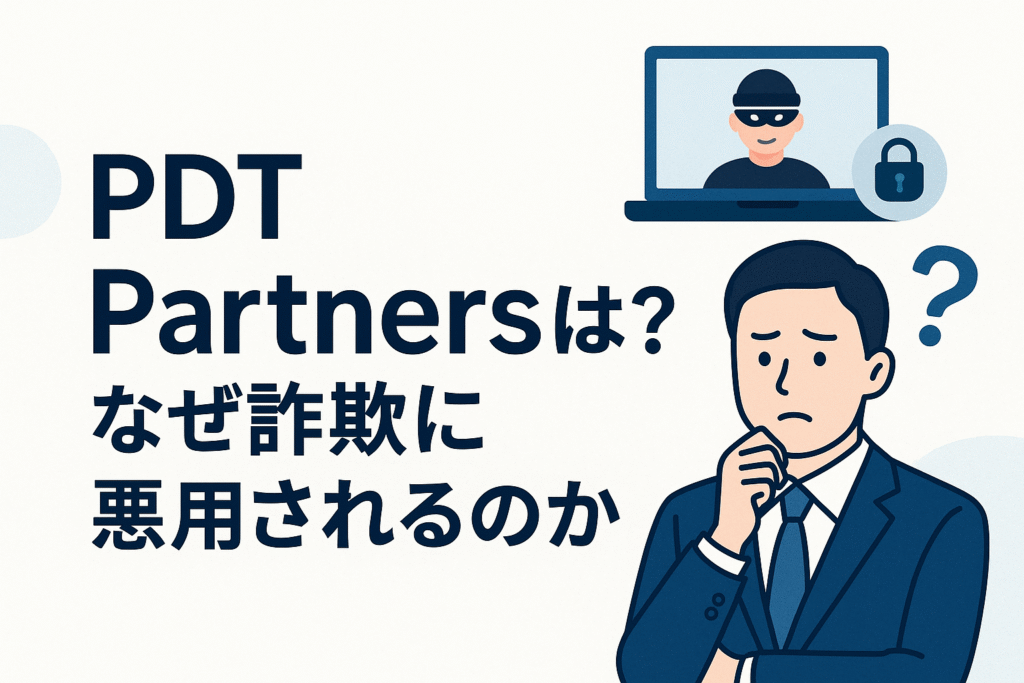 PDT Partnersとは?なぜ詐欺に悪用されるのか