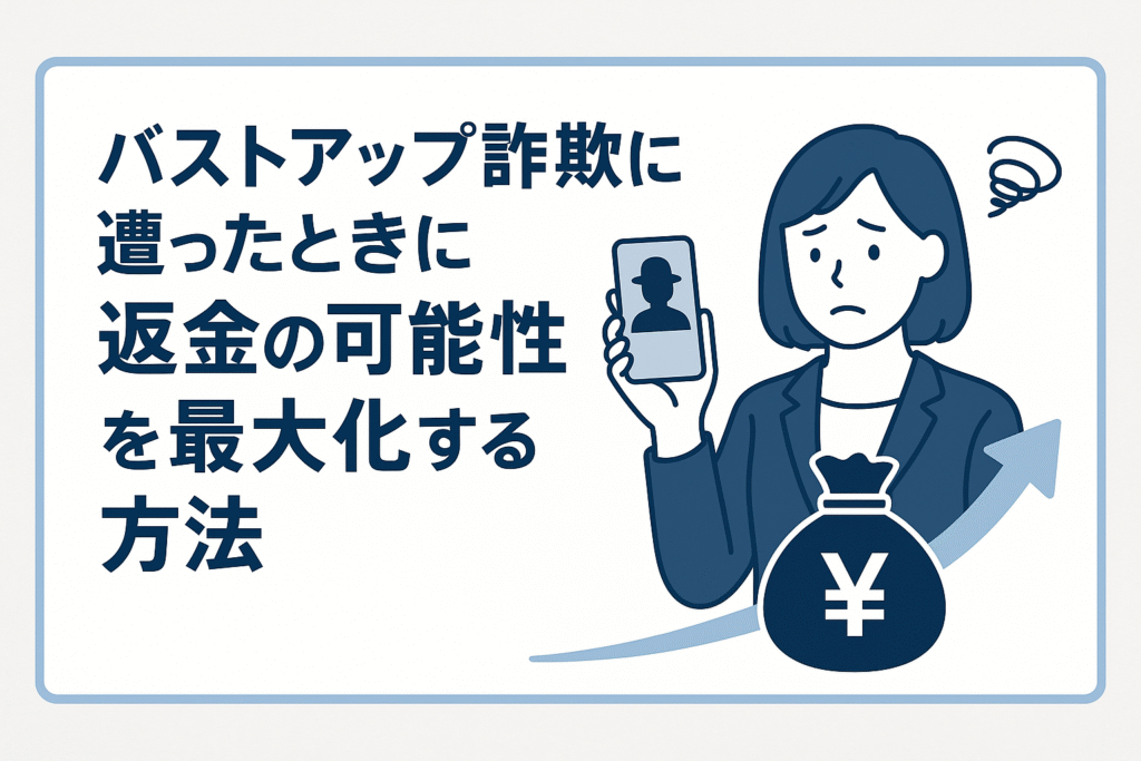 バストアップ詐欺に遭ったときに返金の可能性を最大化する方法