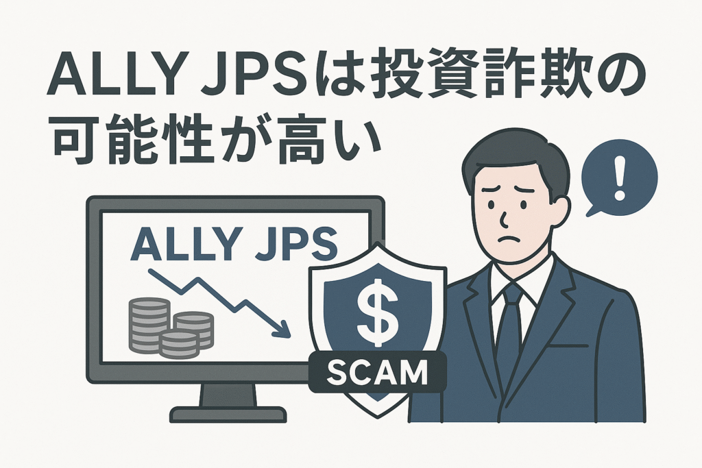 ALLY JPSは投資詐欺の可能性が高い