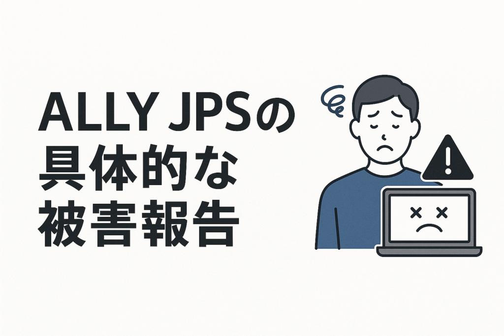 ALLY JPSの具体的な被害報告