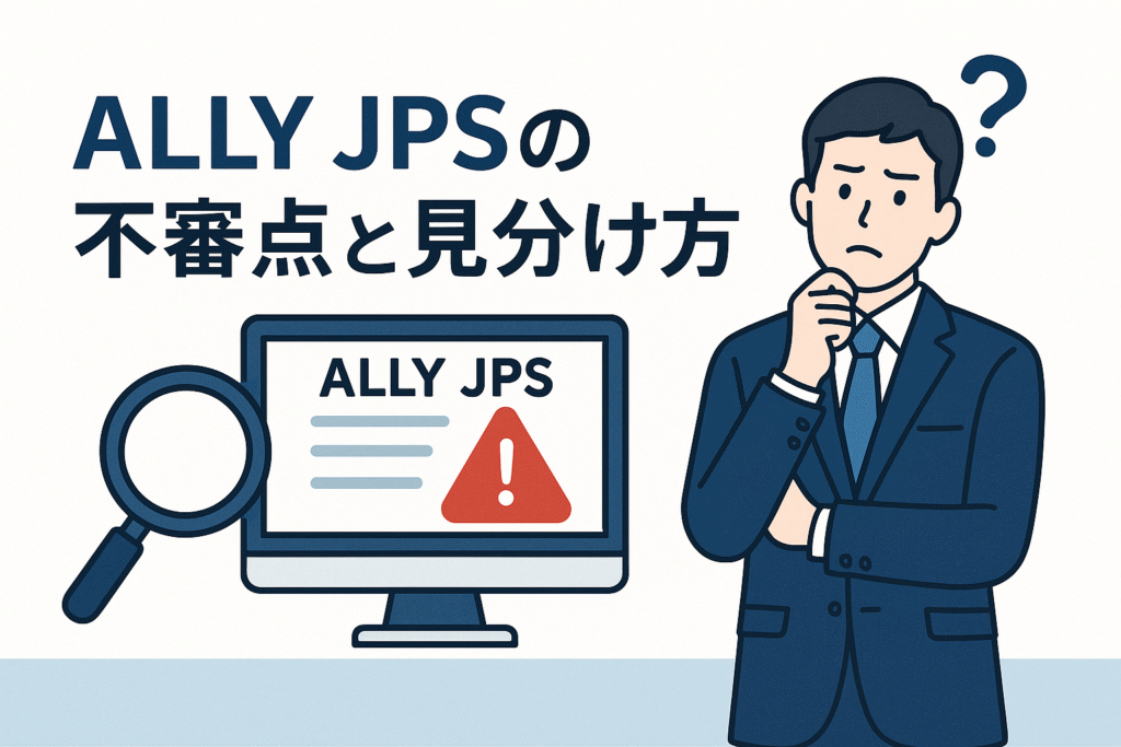 ALLY JPSの不審点と見分け方