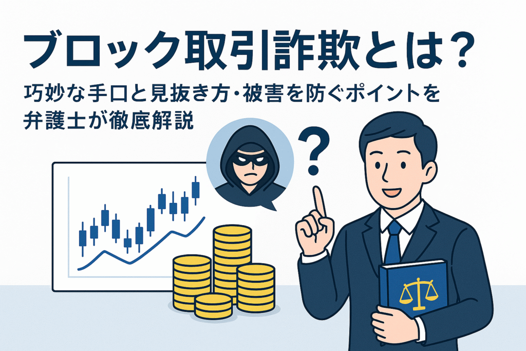 ブロック取引詐欺とは？巧妙な手口と見抜き方・被害を防ぐポイントを弁護士が徹底解説