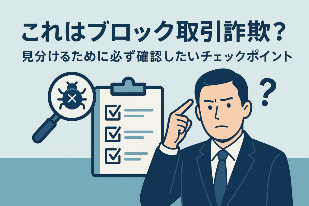 これはブロック取引詐欺？見分けるために必ず確認したいチェックポイント
