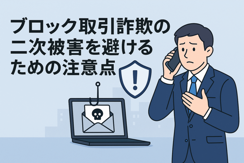 ブロック取引詐欺の二次被害を避けるための注意点