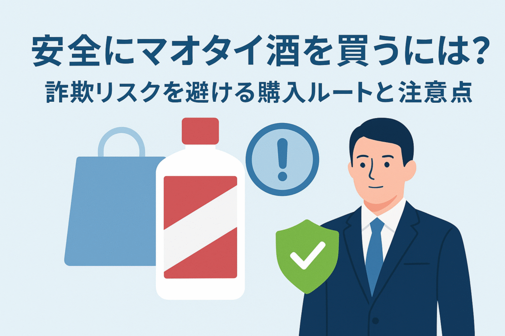 安全にマオタイ酒を買うには？詐欺リスクを避ける購入ルートと注意点