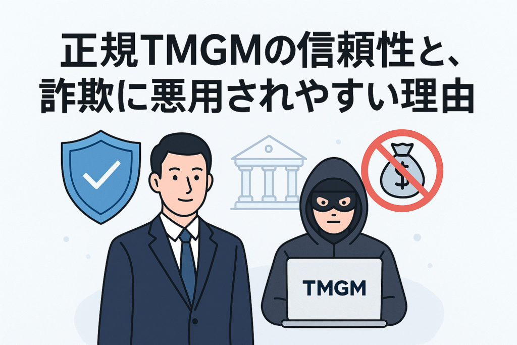 正規TMGMの信頼性と、詐欺に悪用されやすい理由