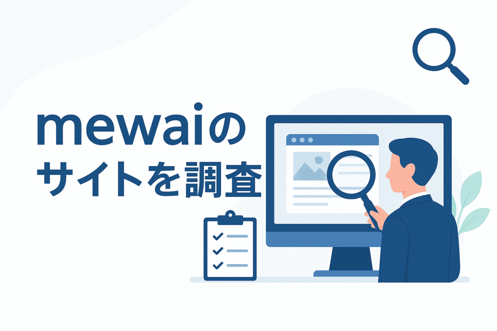 mewaiのサイトを調査