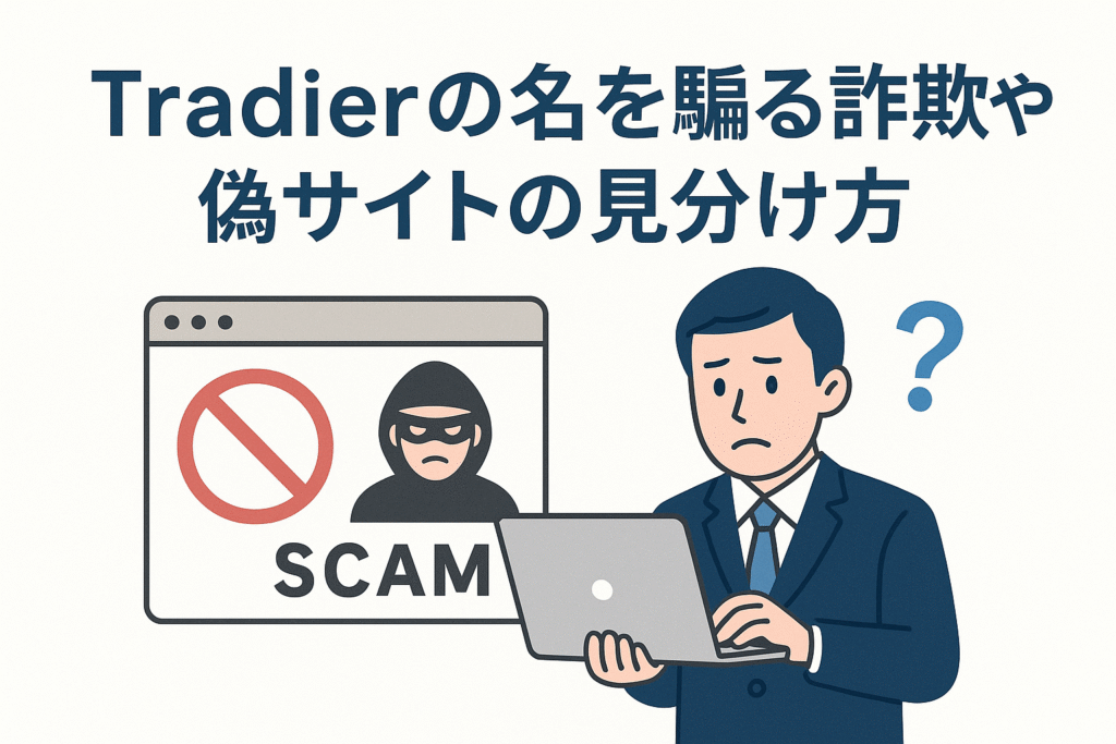 Tradierの名を騙る詐欺や偽サイトの見分け方