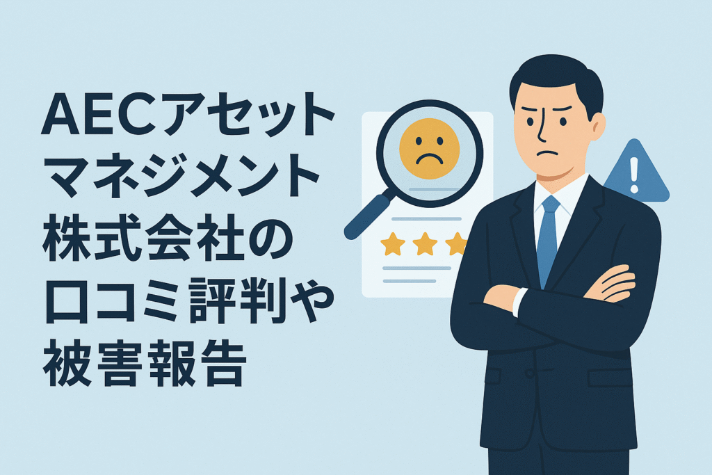 AECアセットマネジメント株式会社の口コミ評判や被害報告
