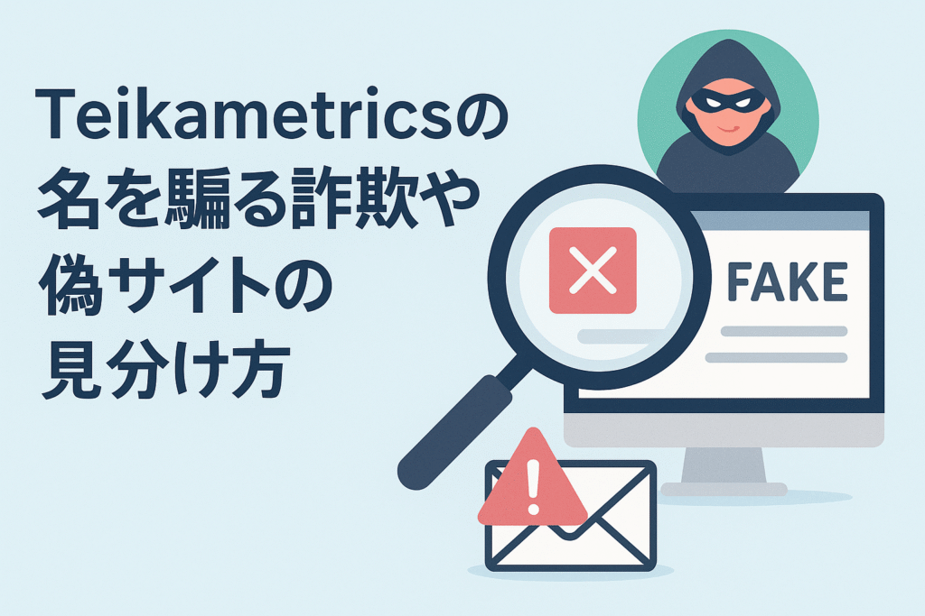 Teikametricsの名を騙る詐欺や偽サイトの見分け方