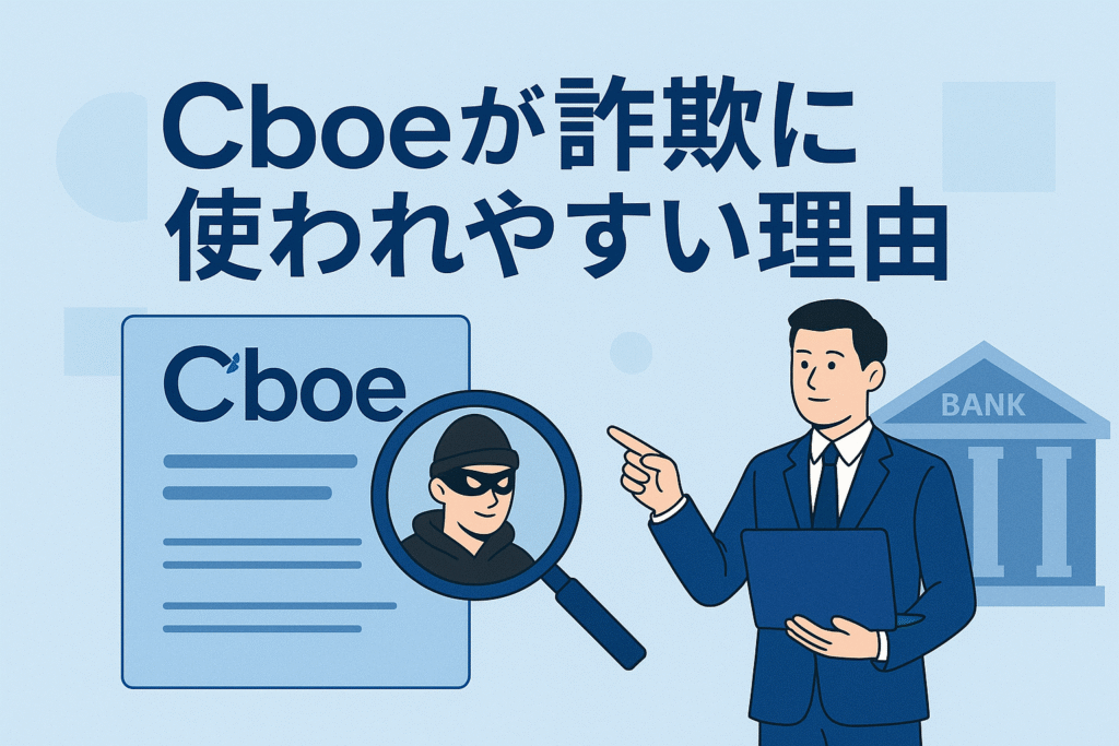 Cboeが詐欺に使われやすい理由