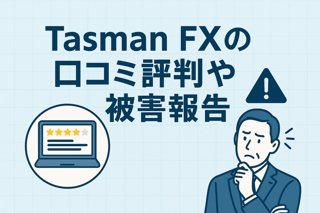 Tasman FXの口コミ評判や被害報告